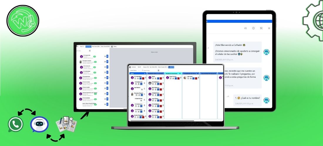 Whatbot en computador, portátil y tablet